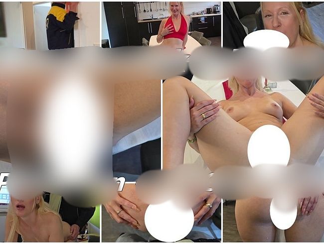 Skandal fi** mit dem Postboten! 2x cream**e