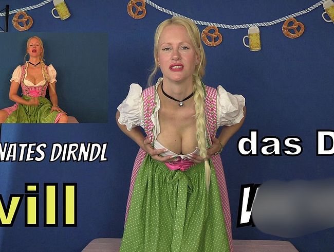 blondehexe Porno Video: Dominantes Dirndl will dass Du wi**st!