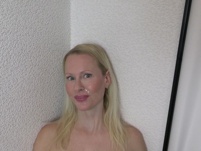 blondehexe Porno Video: Facial Face - Plug raus