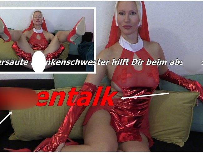 blondehexe Porno Video: fo**entalk! Krankenschwester Maria lässt Dich spri**en!
